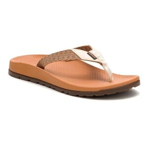 Chaco Women Lowdown Flip Sandals Polyester Meadow Canyon Clay, 9